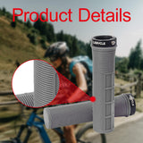 Maxbell 2x Bike Handlebar Grips Stylish Accessories for Mountain Bikes Riding Sports Gray