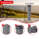 Maxbell 2x Bike Handlebar Grips Stylish Accessories for Mountain Bikes Riding Sports Gray