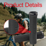 Maxbell 2x Bike Handlebar Grips Stylish Accessories for Mountain Bikes Riding Sports Black