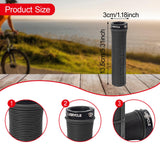 Maxbell 2x Bike Handlebar Grips Stylish Accessories for Mountain Bikes Riding Sports Black