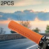 Maxbell 2x Bike Handlebar Grips Stylish Accessories for Mountain Bikes Riding Sports Orange