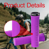 Maxbell 2x Bike Handlebar Grips Stylish Accessories for Mountain Bikes Riding Sports violet