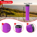 Maxbell 2x Bike Handlebar Grips Stylish Accessories for Mountain Bikes Riding Sports violet