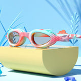 Maxbell Kids Swim Goggles Anti Fog Water Pool Goggles for 3-14 Years Kids Girls Boys