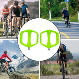 Maxbell 2Pcs Mountain Bike Pedals Portable Practical Directly Replace Aluminum Alloy Green