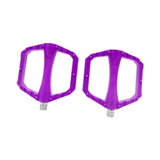 Maxbell 2Pcs Mountain Bike Pedals Portable Practical Directly Replace Aluminum Alloy Purple