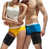 Maxbell Thigh Wraps Portable Adjustable Sauna Leg Sleeves for Running Sauna Exercise L XL