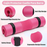 Maxbell Barbell Pad Set with 2 Gym Ankle Straps for Squats Bodybuilding Powerlifting