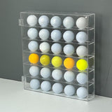 Maxbell Golf Ball Display Case Cabinet Showcase Clear Golf Ball Display Rack Cabinet L