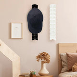 Maxbell Hat Organizer for Baseball Cap Shelf Cap Organizer for Home Apartment Office Black