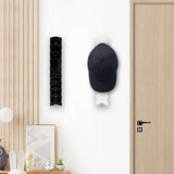 Maxbell Hat Organizer for Baseball Cap Shelf Cap Organizer for Home Apartment Office Black