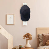 Maxbell Hat Organizer for Baseball Cap Shelf Cap Organizer for Home Apartment Office White