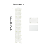 Maxbell Hat Organizer for Baseball Cap Shelf Cap Organizer for Home Apartment Office White