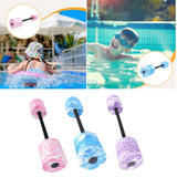 Maxbell Aquatic Dumbbell Versatile Water Workout Training Tool Exercise Swim Barbell Pink