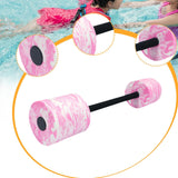Maxbell Aquatic Dumbbell Versatile Water Workout Training Tool Exercise Swim Barbell Pink
