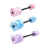 Maxbell Aquatic Dumbbell Versatile Water Workout Training Tool Exercise Swim Barbell Pink