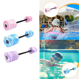 Maxbell Aquatic Dumbbell Versatile Water Workout Training Tool Exercise Swim Barbell Pink