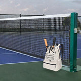 Maxbell Tennis Racket Bag Backpack Portable Daypack for Home Gym Backpacking Workout Beige