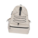 Maxbell Tennis Racket Bag Backpack Portable Daypack for Home Gym Backpacking Workout Beige