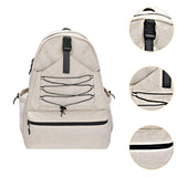 Maxbell Tennis Racket Bag Backpack Portable Daypack for Home Gym Backpacking Workout Beige