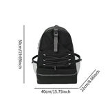 Maxbell Tennis Racket Bag Backpack Portable Daypack for Home Gym Backpacking Workout Black