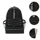 Maxbell Tennis Racket Bag Backpack Portable Daypack for Home Gym Backpacking Workout Black