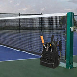 Maxbell Tennis Racket Bag Backpack Portable Daypack for Home Gym Backpacking Workout Black