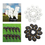 Maxbell 10Pcs Golf Iron Covers Set for Women Men Player Water Resistant Fashion Gift White