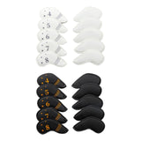 Maxbell 10Pcs Golf Iron Covers Set for Women Men Player Water Resistant Fashion Gift White