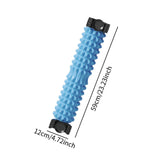 Maxbell Massage Roller Back Legs Pilates Foam Roller for Fitness Gym Body Stretching blue