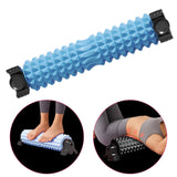 Maxbell Massage Roller Back Legs Pilates Foam Roller for Fitness Gym Body Stretching blue