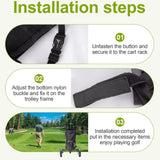 Maxbell Golf Cart Cargo Bag Extension Mesh Accessory Universal Portable Golf Car Bag