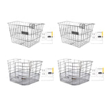Maxbell Stainless Steel Bike Basket Front Mount Portable for Riding Camping Style A