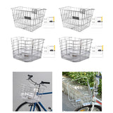 Maxbell Stainless Steel Bike Basket Front Mount Portable for Riding Camping Style A