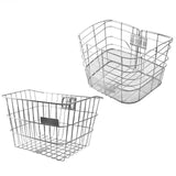 Maxbell Stainless Steel Bike Basket Front Mount Portable for Riding Camping Style A
