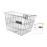 Maxbell Stainless Steel Bike Basket Front Mount Portable for Riding Camping Style A