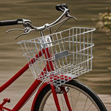 Maxbell Stainless Steel Bike Basket Front Mount Portable for Riding Camping Style A