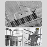 Maxbell Stainless Steel Bike Basket Front Mount Portable for Riding Camping Style B