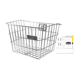 Maxbell Stainless Steel Bike Basket Front Mount Portable for Riding Camping Style B