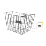 Maxbell Stainless Steel Bike Basket Front Mount Portable for Riding Camping Style B