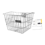 Maxbell Stainless Steel Bike Basket Front Mount Portable for Riding Camping Style B