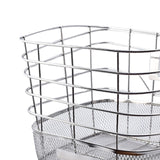 Maxbell Stainless Steel Bike Basket Front Mount Portable for Riding Camping Style C