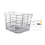 Maxbell Stainless Steel Bike Basket Front Mount Portable for Riding Camping Style C