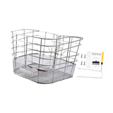 Maxbell Stainless Steel Bike Basket Front Mount Portable for Riding Camping Style C