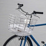 Maxbell Stainless Steel Bike Basket Front Mount Portable for Riding Camping Style C