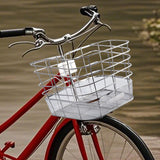 Maxbell Stainless Steel Bike Basket Front Mount Portable for Riding Camping Style C