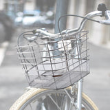 Maxbell Stainless Steel Bike Basket Front Mount Portable for Riding Camping Style C