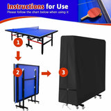 Maxbell Table Tennis Cover Outdoor & Indoor Waterproof 210D Oxford cloth