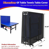 Maxbell Table Tennis Cover Outdoor & Indoor Waterproof 210D Oxford cloth