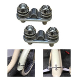 Maxbell 2 Set Bike Fender Shingle Leg Fixing Plate 1.26inch Long Sturdy Fixing Clamp